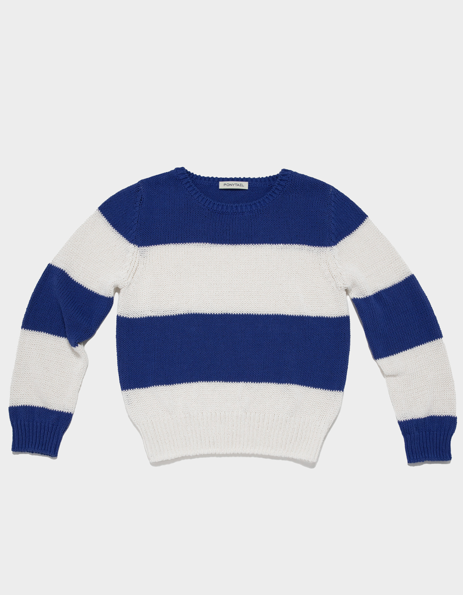 BE KIND Striped Knit (BLUE) - 포니테일