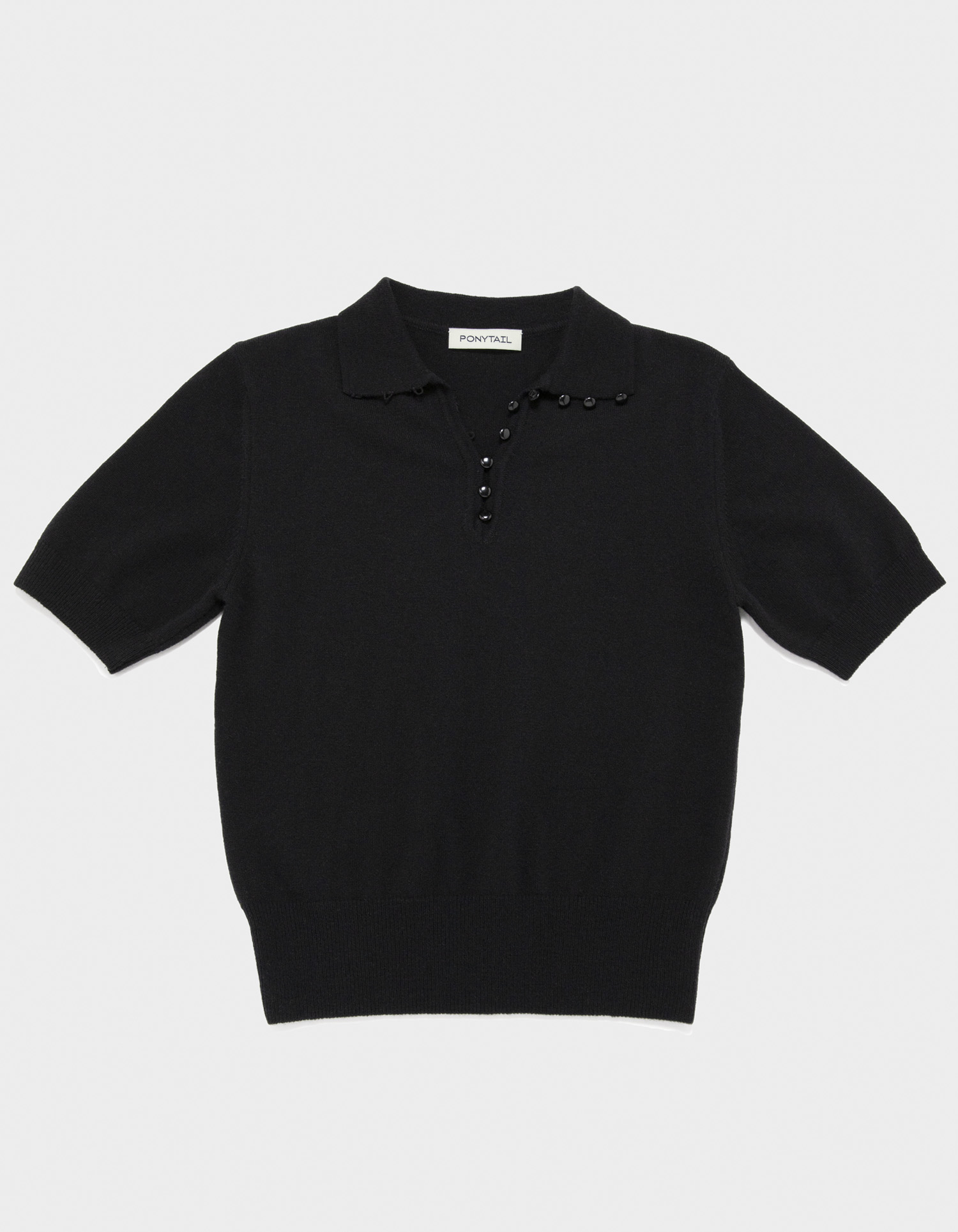 [3rd Re-Order 5/17 예약배송] 50s Galand Sweater (Black) - 포니테일