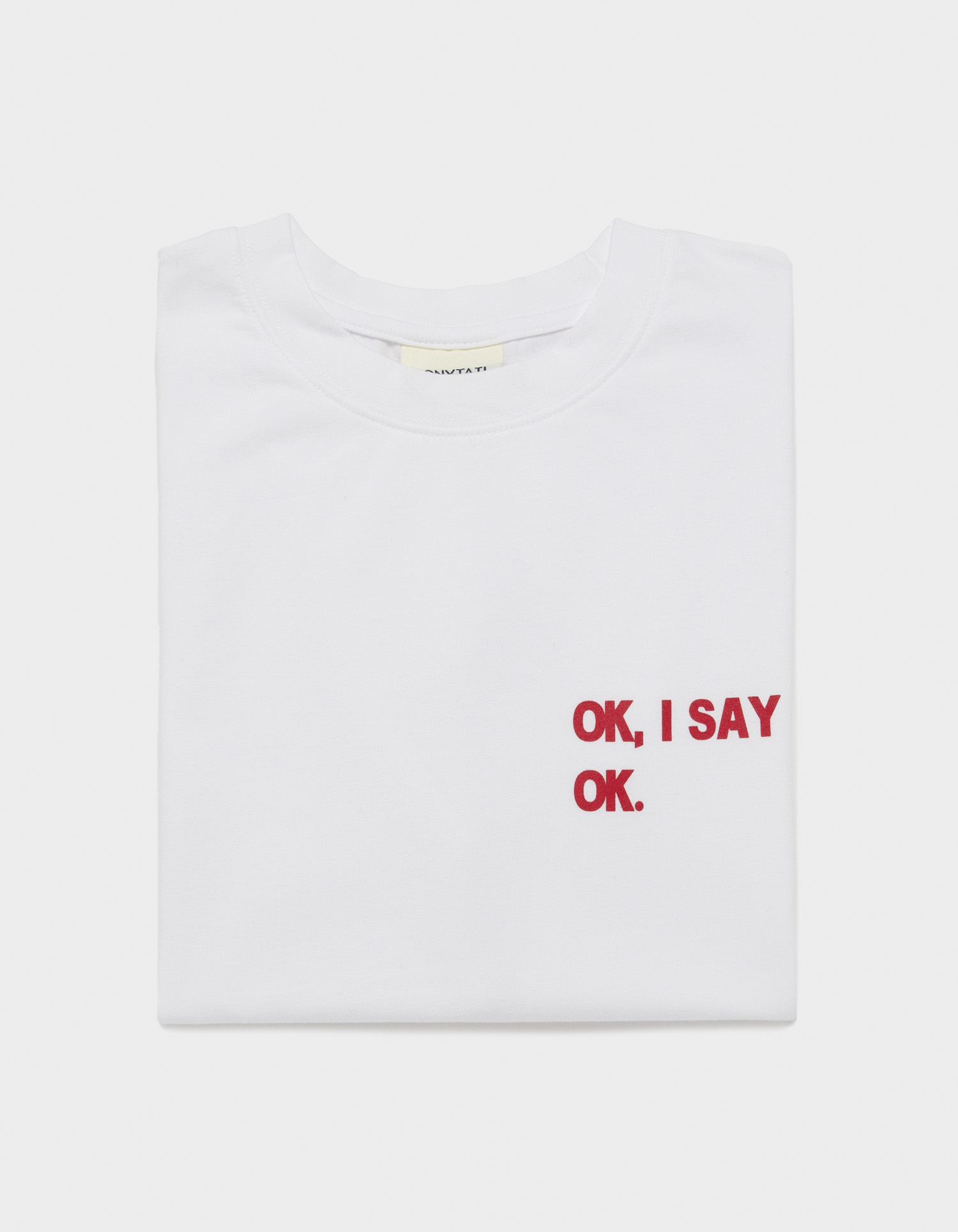 T1. &#039;OK, I SAY OK.&#039; Band T-Shirts - 포니테일