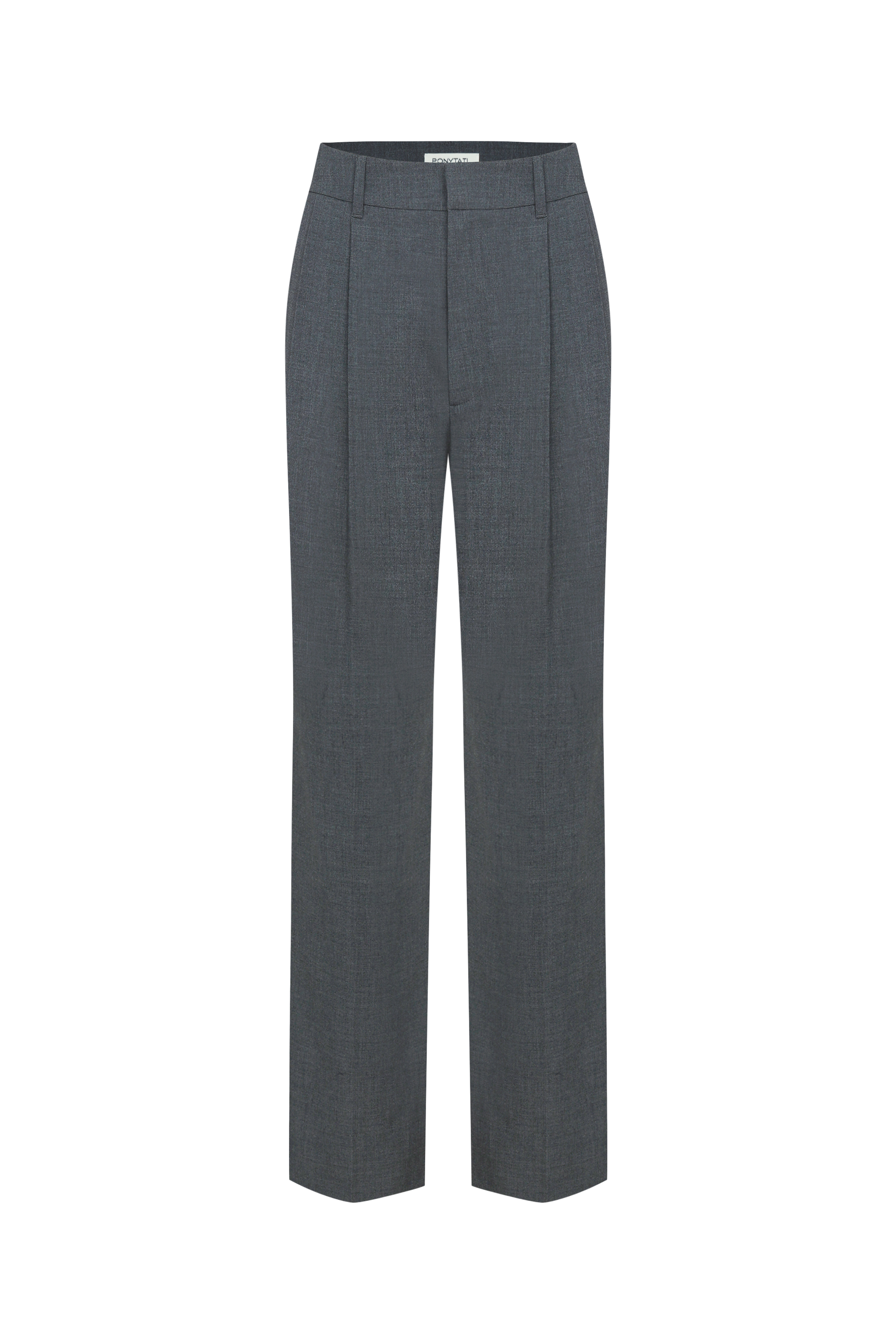 80&#039;s Spencer Tailored Trouser Pants (Grey) - 포니테일