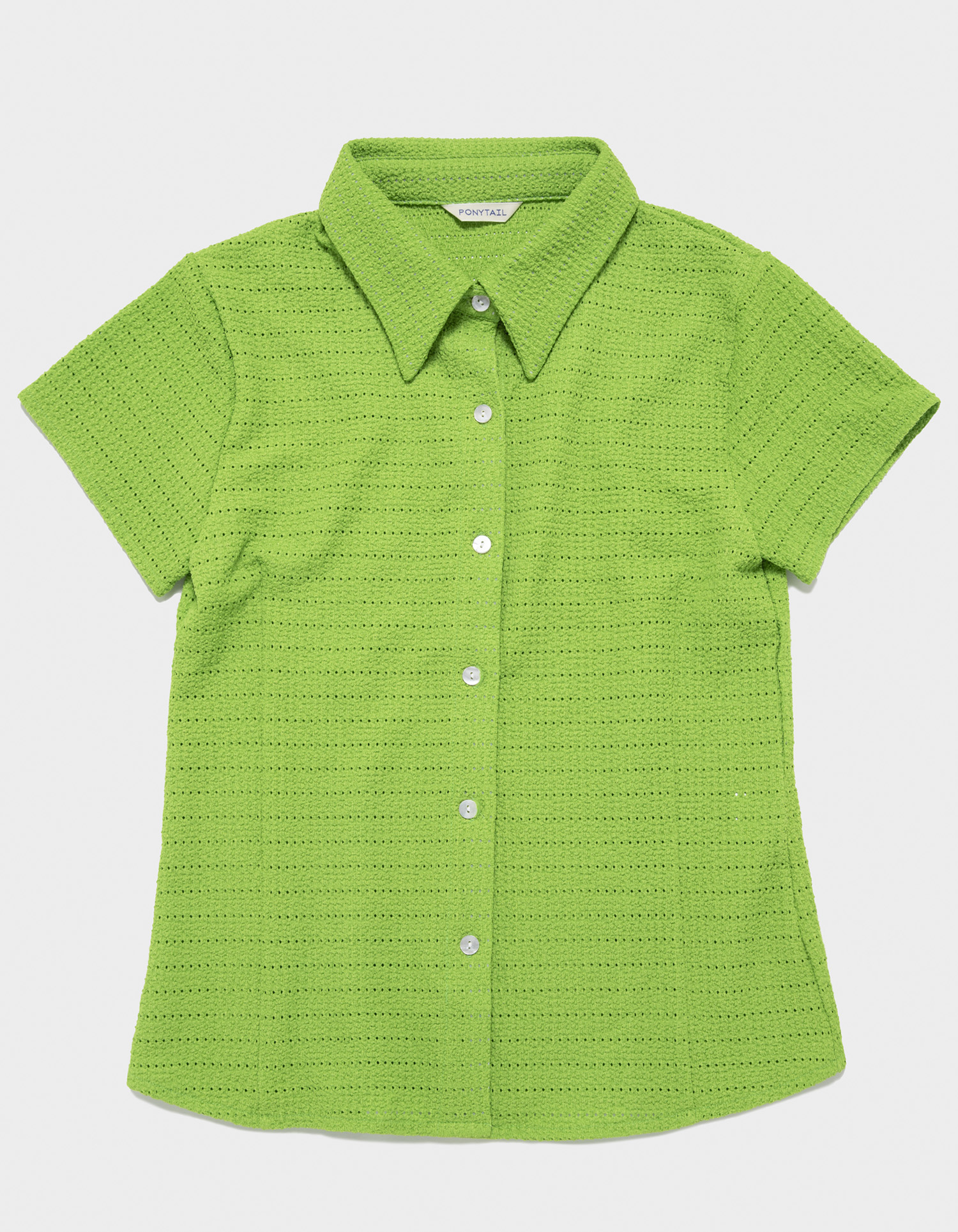 Suez Slim-fit Summer Shirts (Clover Green) - 포니테일
