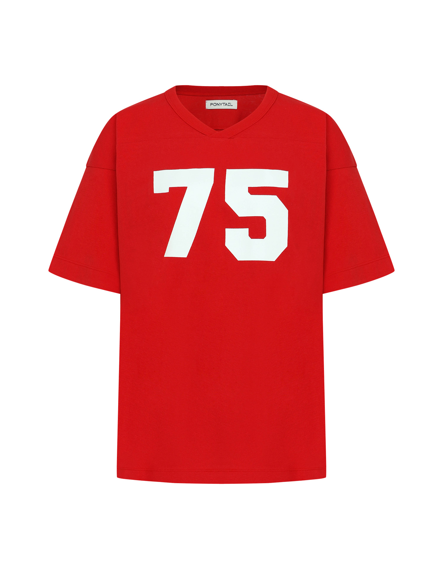 75 Rugby T-shirts (Vintage Red) - 포니테일
